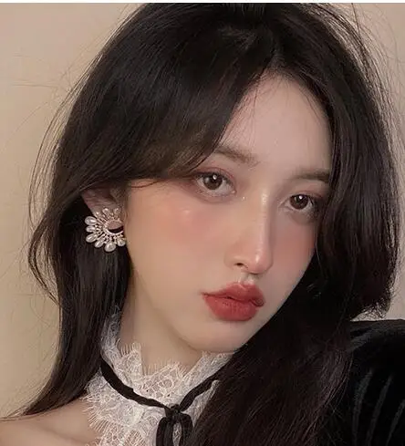 Светильник Двойные серьги из серебра 925 пробы с жемчугом | Украшения и аксессуары