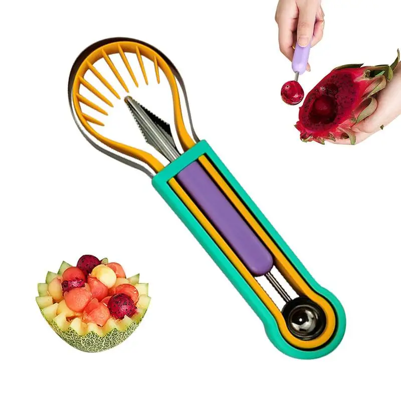 

Avocado Slicer Snap Salad Slicer 3 In 1 Fruit Ball Picker Dig And Cut Veggi Easily Ergonomic Handle Also For Apples Pearls