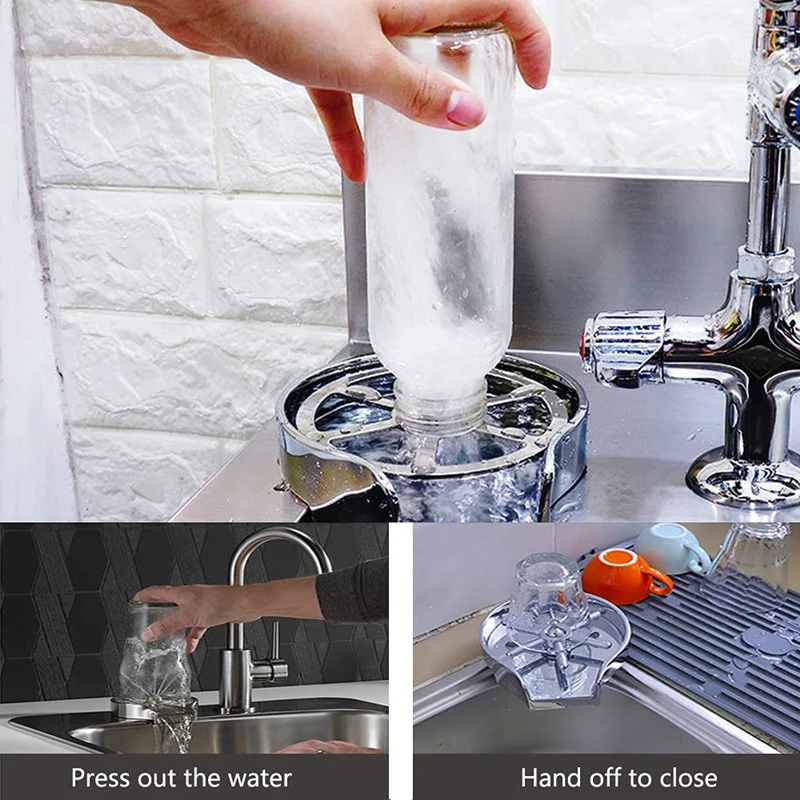 automatic cup washer faucet glass rinser for kitchen sink glass rinser cleaning sink accessories glass washing machine free global shipping