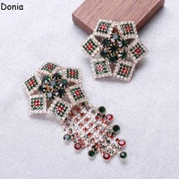 donia jewelry european and american fashion new claw chain hollow five pointed star brooch color fashion joker ladies pin