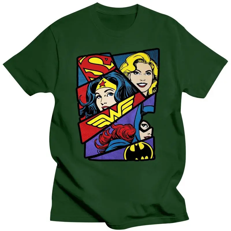 Новая Черная Мужская футболка из 100% хлопка с логотипом Wonder Supergirl Batgirl - купить по