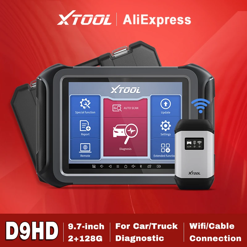 XTOOL D9HD Сверхмощный грузовик Автомобильный сканер Топология Программирование