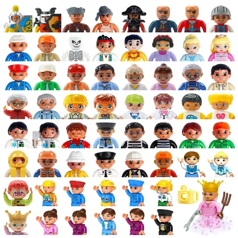 Big Size Action Figures Doll Police Princess Family Member Building Block Accessory Occupation Toys Assembly Children Kids Gift (art.: 3920ca23d8bbd) - 3920ca23d8bbd