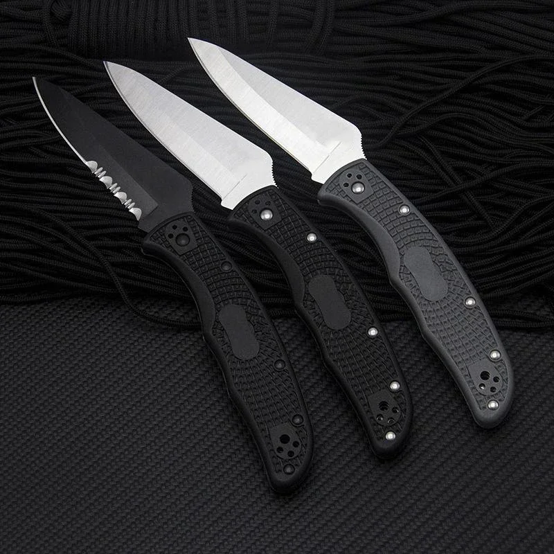 

C10 Outdoor Tactical Folding Knife 9cr14mov Blade Camping Fishing Hunting Safety-defend Survival Multi-functional Pocket Knives