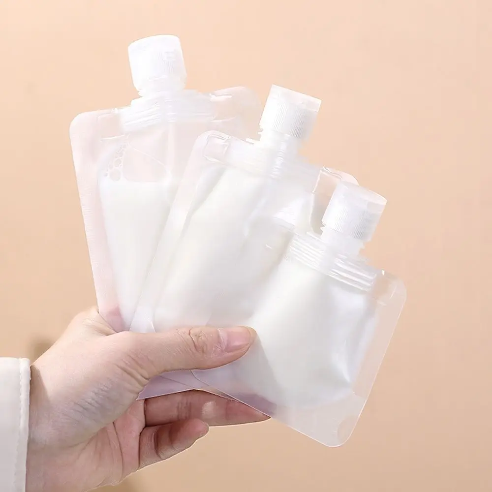 

5pcs Lotion Dispenser Bag Travel Reusable Leakproof Refillable Pouches Shampoo Liquid Packaging Storage Container 30/50/100ml