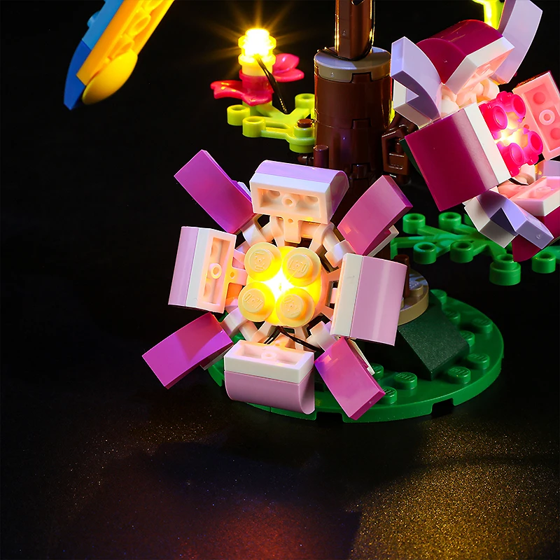 DIY светодиодный набор для LEGO 31136 экзотический попугай (только Φ без модели блоков)