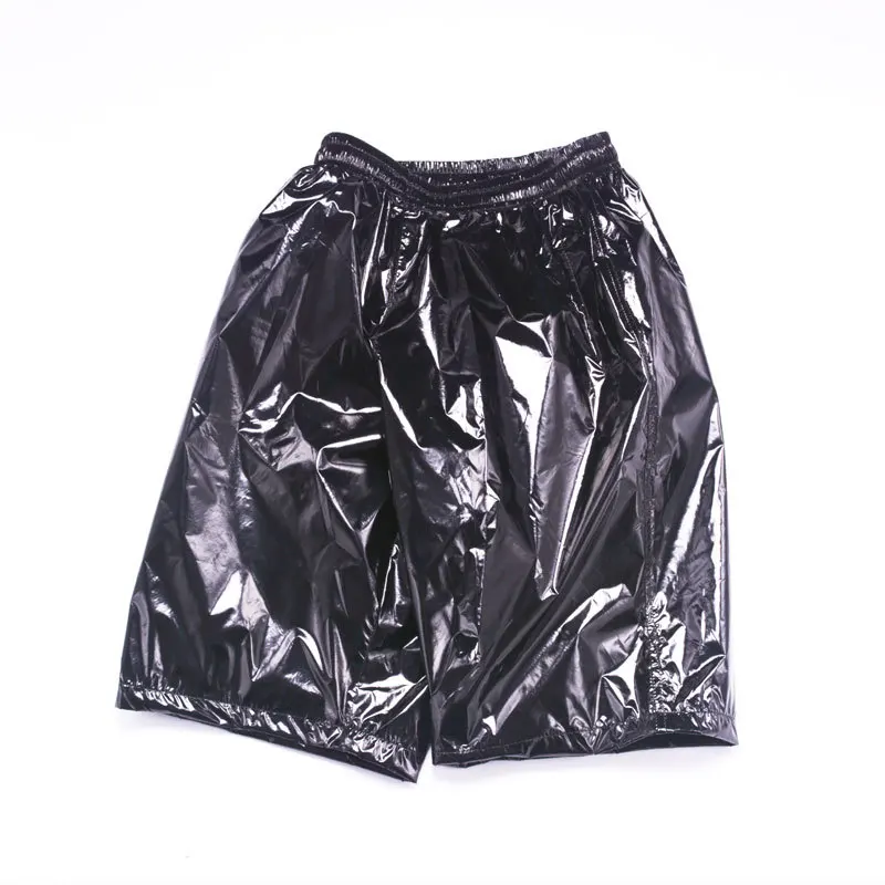 

Plus Motorcycle Shorts Metallic Sexy Short Dancing Wear Fashion Shorts Pants Club Night Summer Size 8XL Men Metallic Shiny