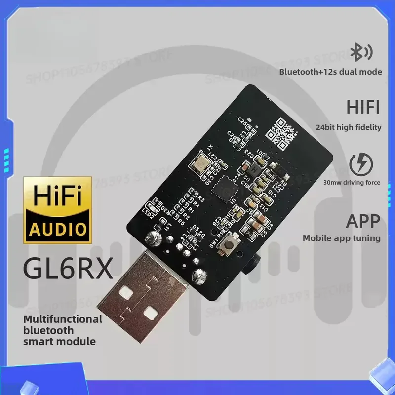 Фото для модифицированного аудиомодуля Bluetooth, Hi-Fi автомобильного стереоусилителя без потерь, цифрового приемника, USB-аудиодекодера №2