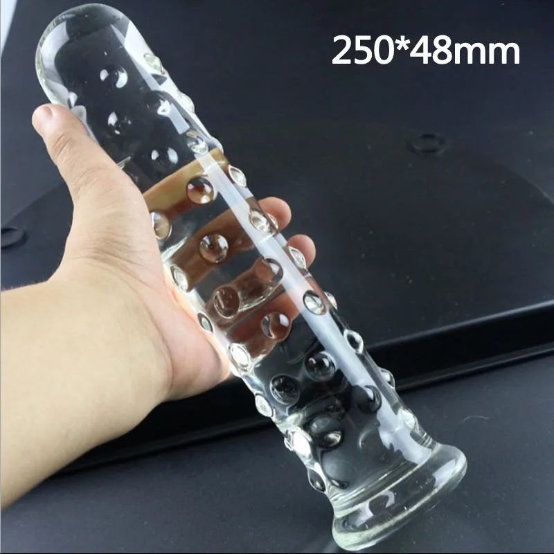 

Huge Big Glass Dildo G Spot Stimulator Anal Plug Dilator Large Dildos For Women Glass Butt Plug Penis Adult Sex Toys For Woman