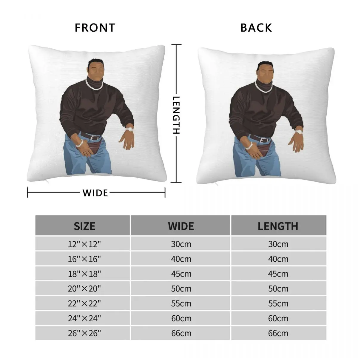 Dwayne Johnson The Rock квадратная наволочка из полиэстера и льна с бархатным узором на