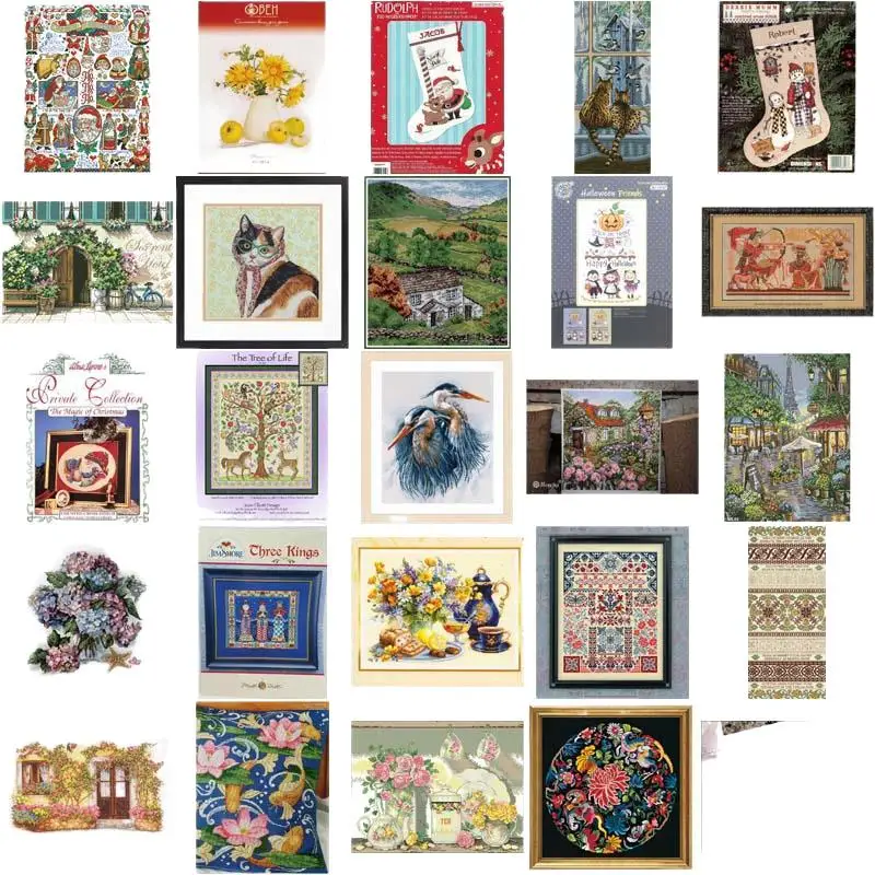 

Cat See Bird Cross Stich Embroidery set Electronic drawing Cross Stich Needlework PDF by Email