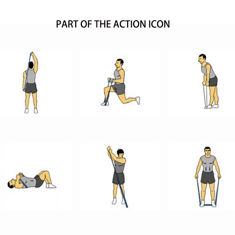 Эластичный растягивающийся ремень с разрезами для тренировки ног эластичный