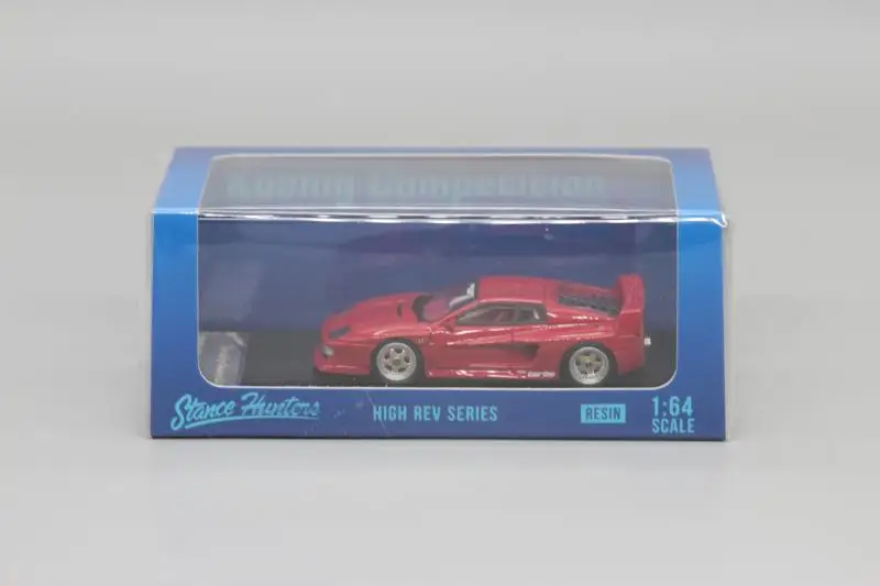 

Stance red 1:64 RV sports car model Koenig modified Testarossa is suitable for Ferrari SH collection ornaments gift