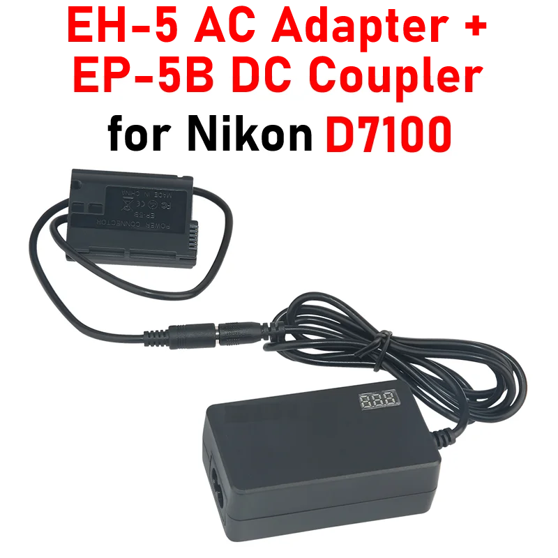 

Комплект питания переменного тока D7100 EH-5 адаптер переменного тока со светодиодным дисплеем + стандартный соединитель постоянного тока для ...
