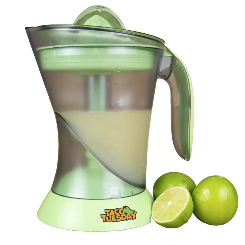 

Lime Juicer & Margarita Kit, Holds 32-Oz. of Margaritas, With Salt/Sugar Rimmer, Includes Four 8-Oz. Glasses