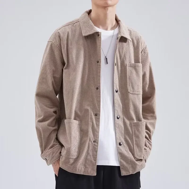 Модная мужская куртка на весну и осень повседневная рабочая одежда топ в