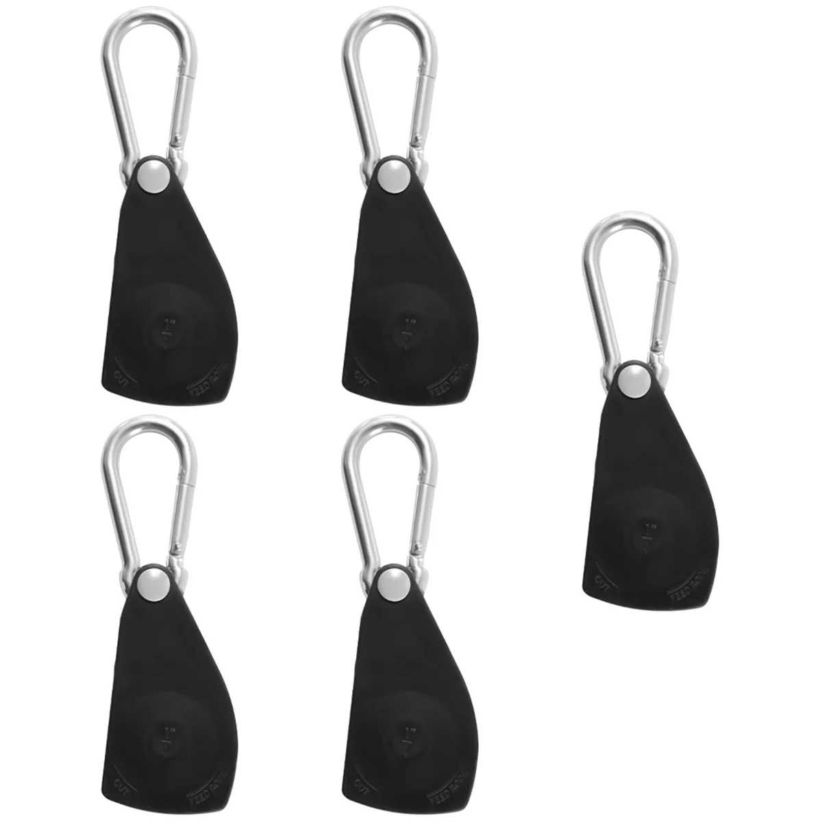 

5pcs Tent Rope Hook Metal Pulley Hook Camping Tent Pulley Hook Pulley-block Hook for Tent