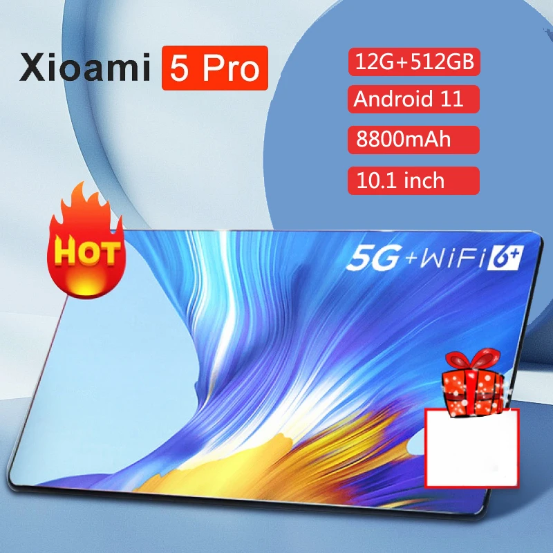 

Глобальная версия Pro 5 планшет 12 Гб ОЗУ 512 Гб ПЗУ планшеты 10,1 дюймов WQHD Android 11,0 оригинальная двойная карта вызова телефона планшетный ПК Wifi
