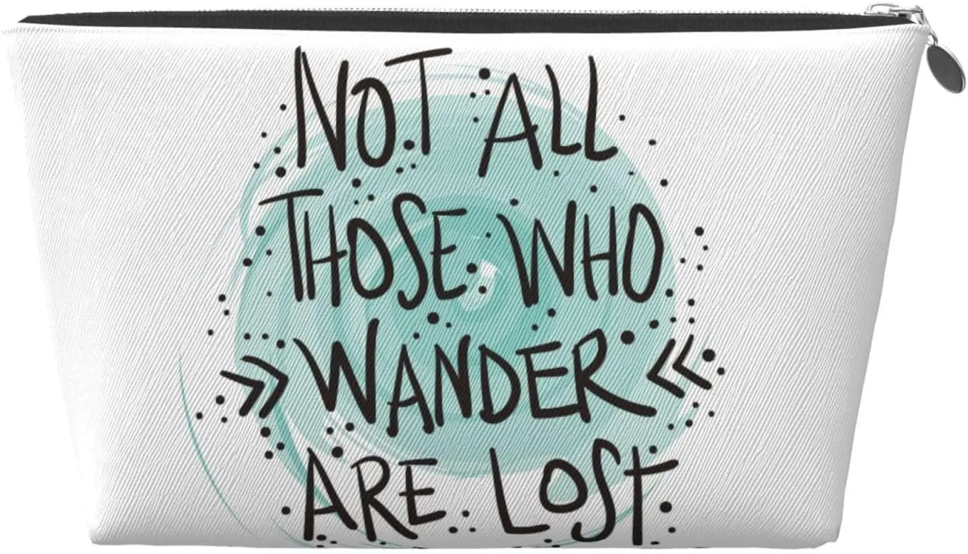 Женская косметичка Not All Who Wander Are Lost1 дорожный размер туалетные принадлежности