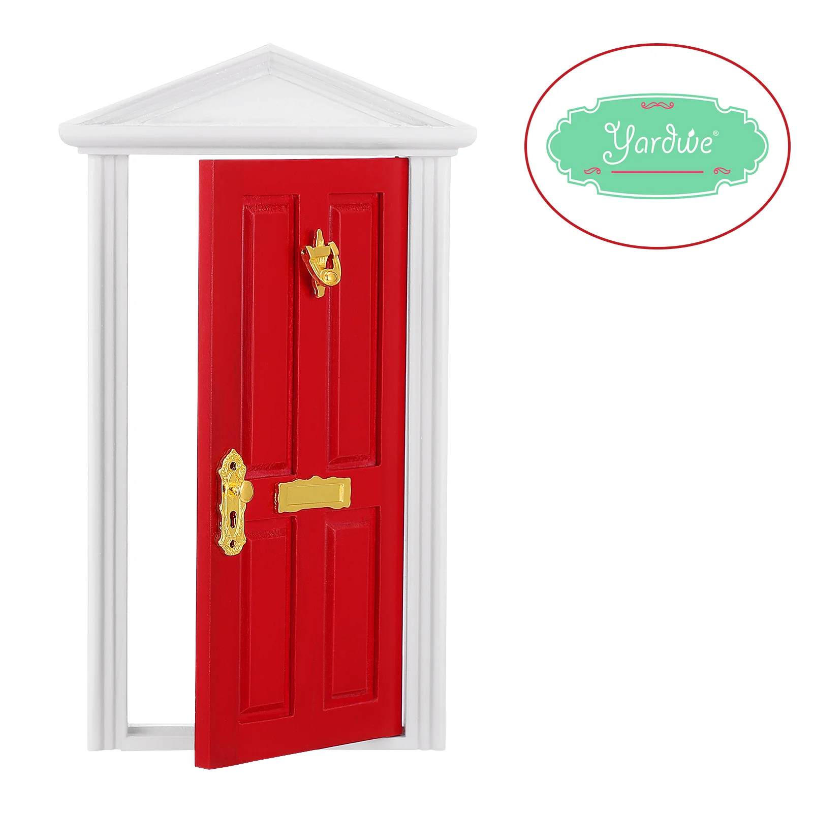 Миниатюрная дверь для дома аксессуары деревянные модели дверей и окон мебель