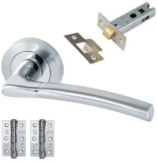 

Набор ручек для внутренней двери, идеально подходит для домашнего использования, включает: 76x51x2 мм полированные шариковые петли G7 и трубчат...