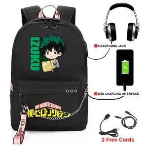 zhixing Cool Boys My Hero Academia Backpack Deku Todoroki Bakugou Action Figures Backpacks Anime Bookbags School Bags for Kids Boys Girls, Kids Unisex