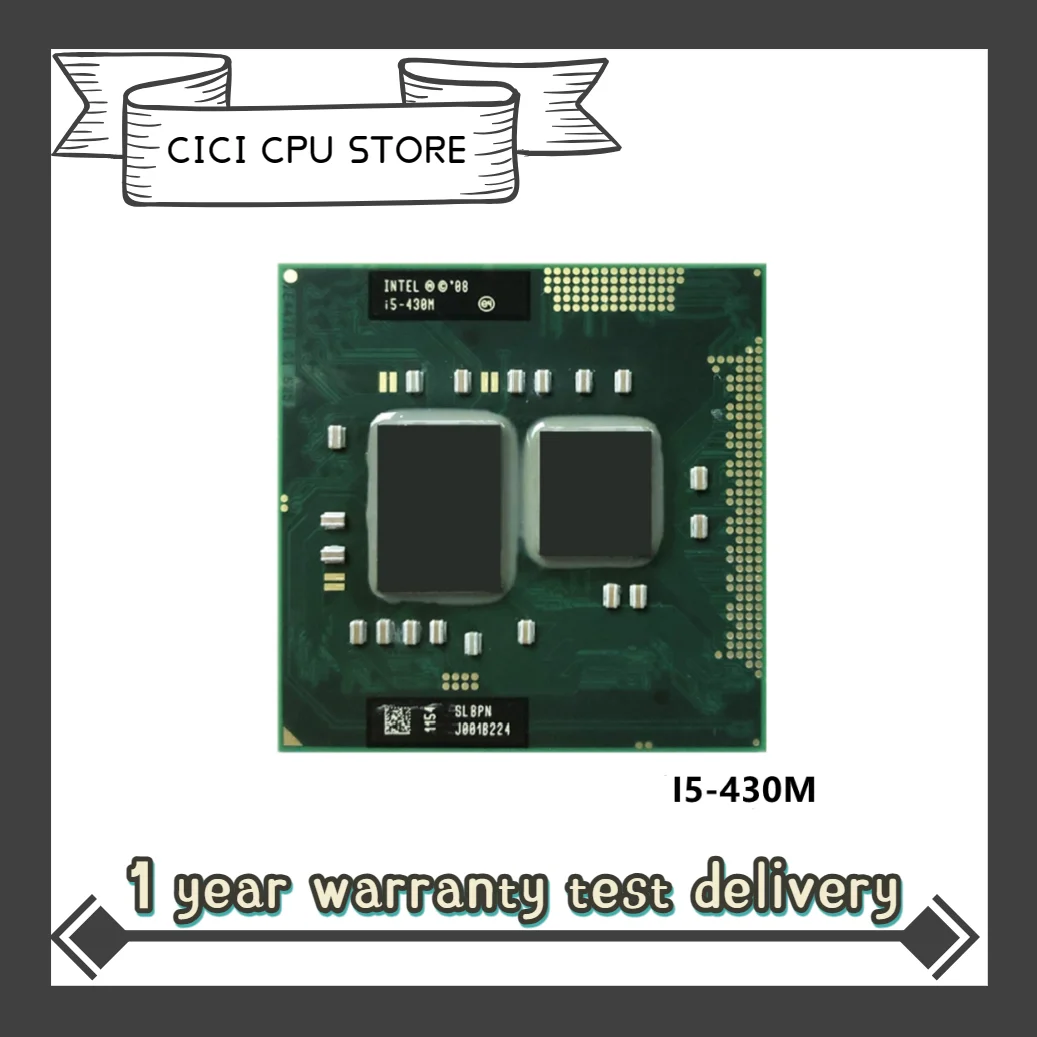 

Intel Core I5 430m cpu 3M/2.26GHz/2533 MHz/Dual-Core Laptop processor I5-430M Compatible PM55 HM57 HM55 QM57