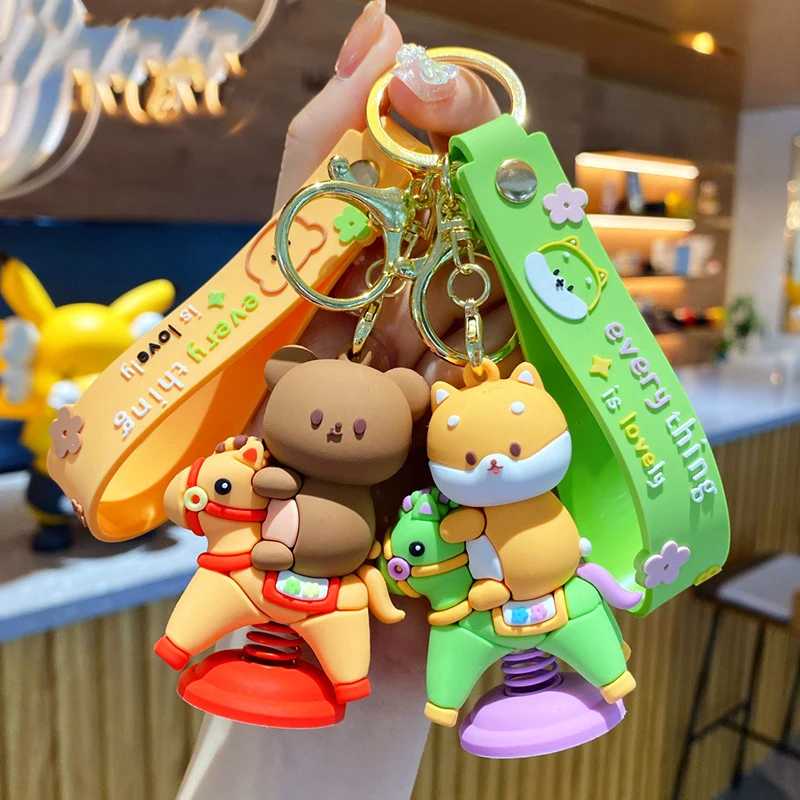 

Брелок для ключей с героями мультфильмов, лошадь, панда