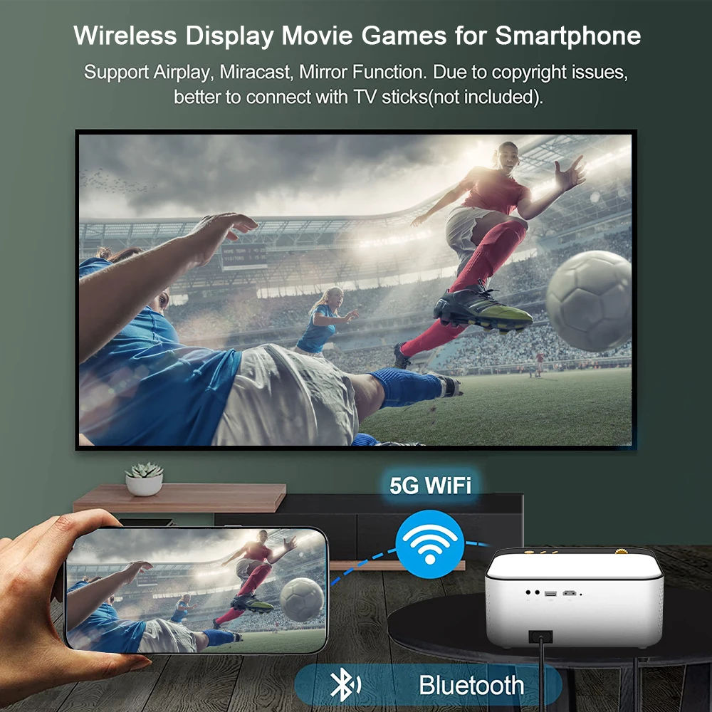 Salange проектор 4k 1080P видео 5G WIFI Android 9 0 Bluetooth домашний кинотеатр для кемпинга P90 1 Гб + 8