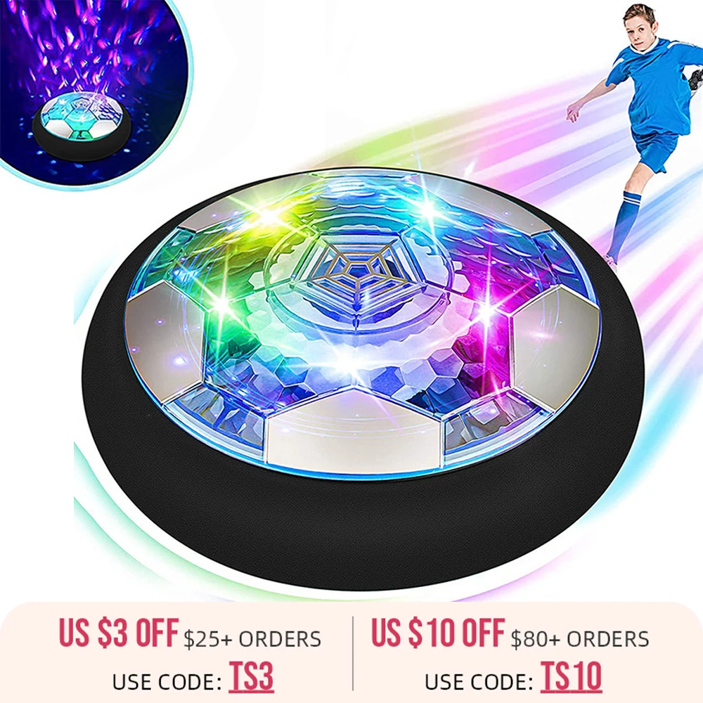 

Hover футбольный мяч подвесной футбол со светильник кой звездное небо уличные спортивные забавные игры плавучие пенопластовые игрушки подар...