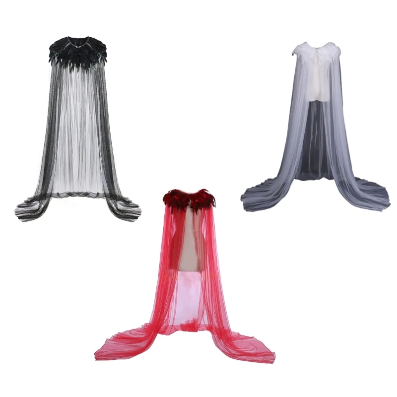 

95AB Вечерние Волшебник Ведьма Мантия Наряд Платье Платье Пончо Подарок Женщины Мужчины Хэллоуин Накидка Косплей Плащ Костюм