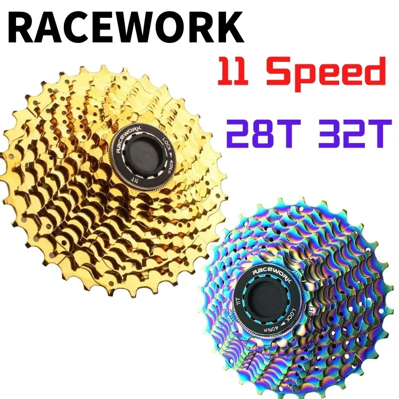 

Racework 11 Speed 28T 32T кассета Racefiets Vrijloop Goud Zilver Colorfull Vliegwiel forshimmo 105 6800 R7000 R8000