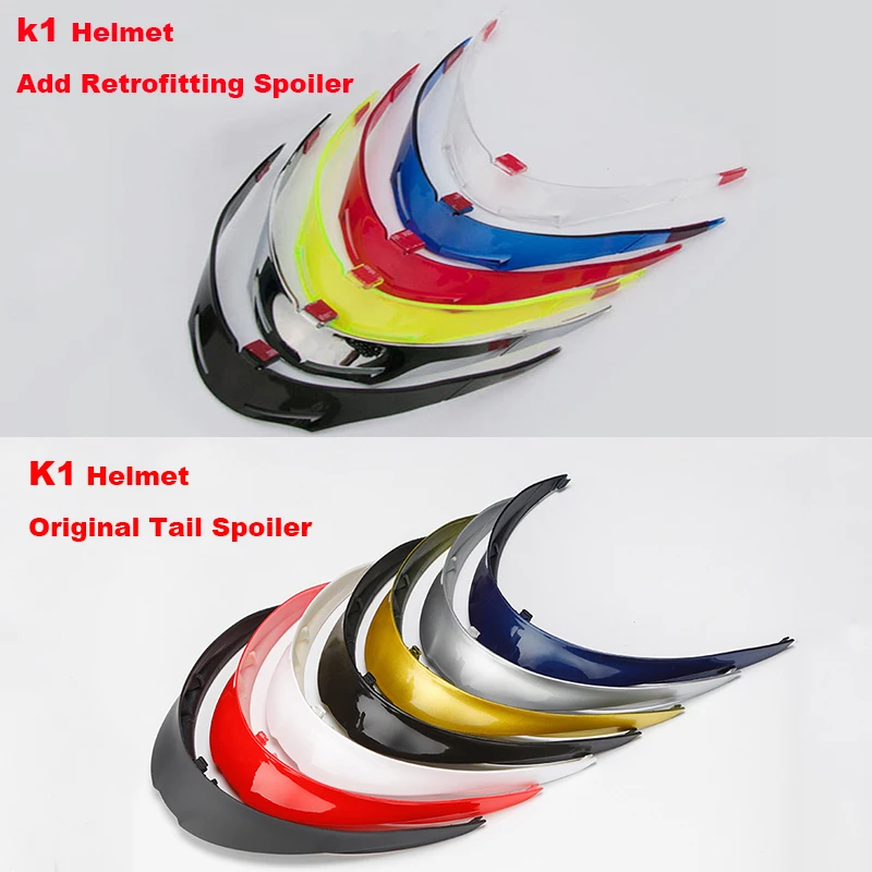 Casco K1 Spoiler Per Casco Originale Accessori Per Casco Moto K1 Spoiler Refitting Posteriore Universale Non Applicabile A Taglia S
