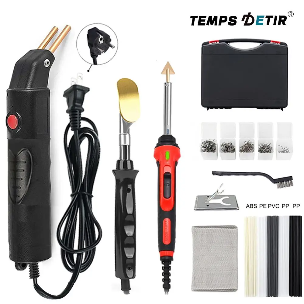 

Пластиковый сварочный аппарат, Электрический паяльник, домашнее сварочное оборудование, инструменты для обслуживания бампера автомобиля, 100 Вт, 110 В/220 В