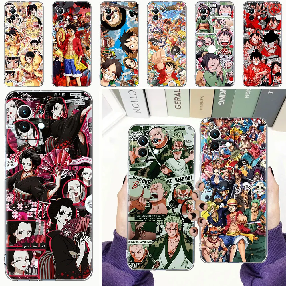 

Waterproof Phone Case for Xiaomi Mi Poco X3 NFC 11 Lite 12 10T Pro M3 11T Clear Shell F3 9T 12X F1 Cover Luffy Zoro Comics