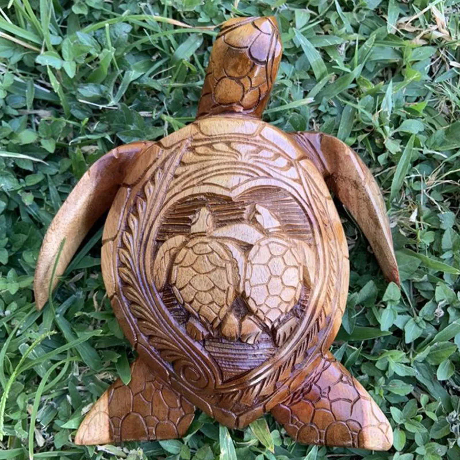 

Hawaiian Turtle Statue Figurines Resin Crafts Creativity Desktop Ornaments Simulation Marine Animal Garden Home Decoration
