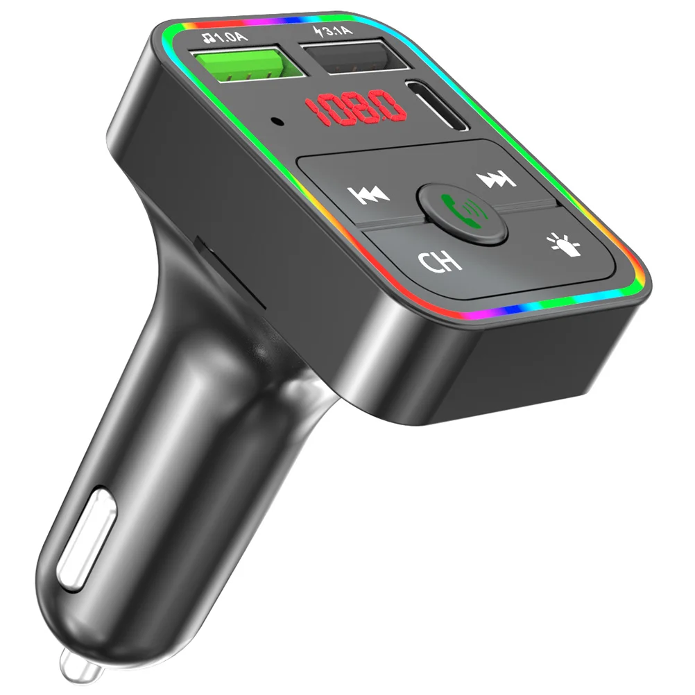

Car Wireless Adapter Audio Stereo Transmitter Lighter Foraccessories Hands Free Kitplug