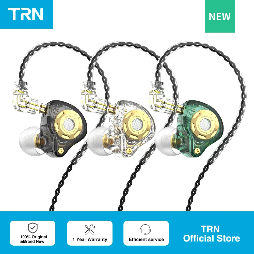 

Динамические наушники-вкладыши TRN MT1 pro Hi-Fi 1DD, металлический монитор с басами Hi-Fi, строка для TRNTA1 BA15 ST1