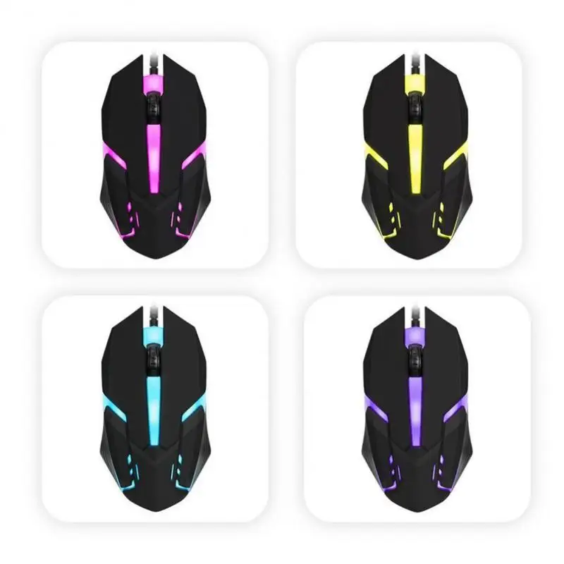 

Оптическая проводная мышь RYRA, цветная оптическая игровая мышь, компьютерная мышь для офиса, общежития, домашняя мышь для компьютера, ноутбука