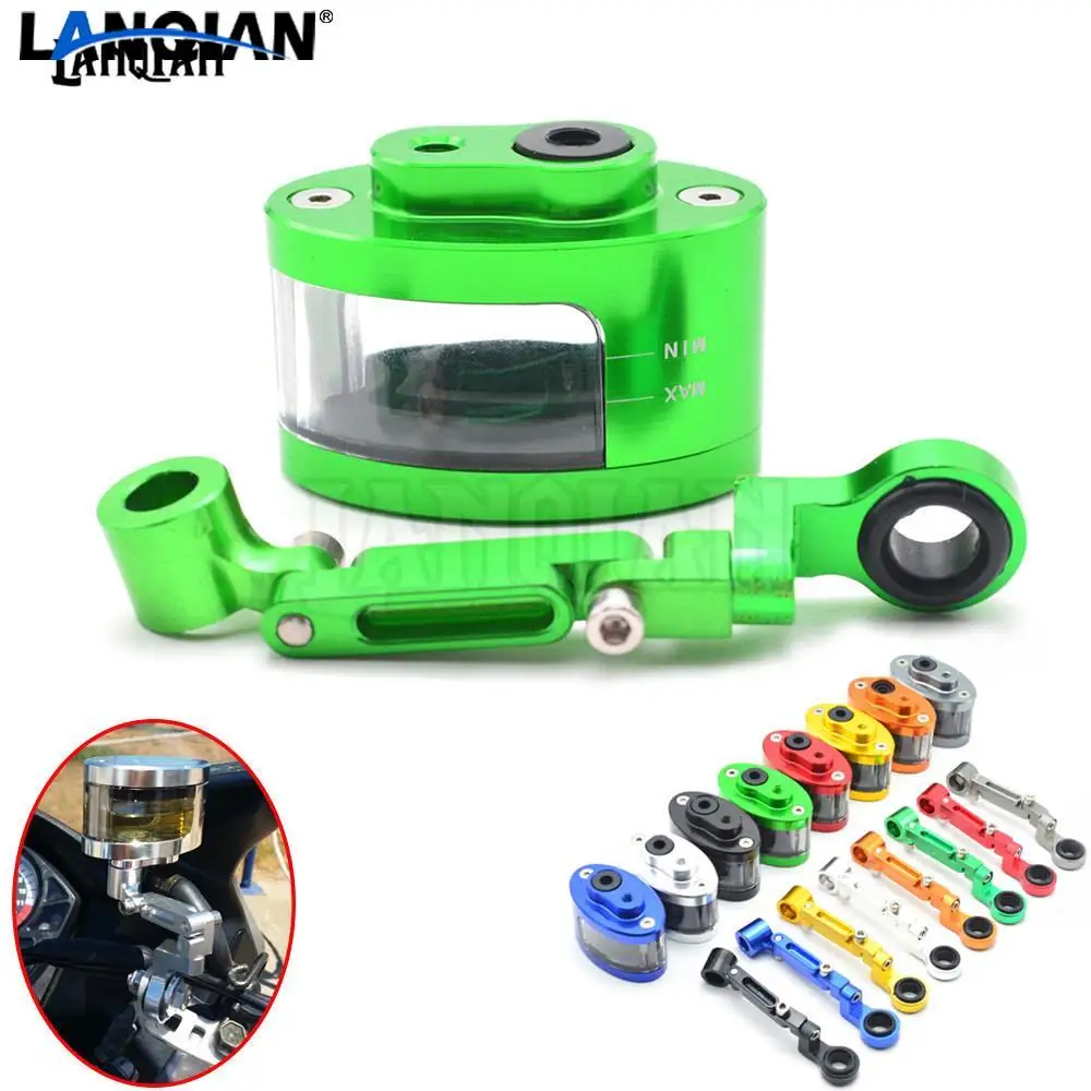 

Universal Motorcycle Brake Fluid Reservoir Clutch Tank Oil Fluid Cup For Kawasaki Z1000 Z800 Z300 ZZR1400 Versys 650 ER-4N ER-6N