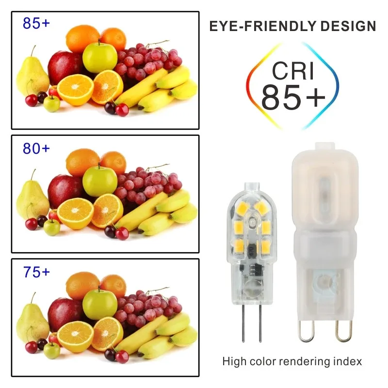 10 шт./лот G4 G9 светодиодная лампа 3 Вт 7 переменного тока 12 В 220 SMD2835 прожектор люстра