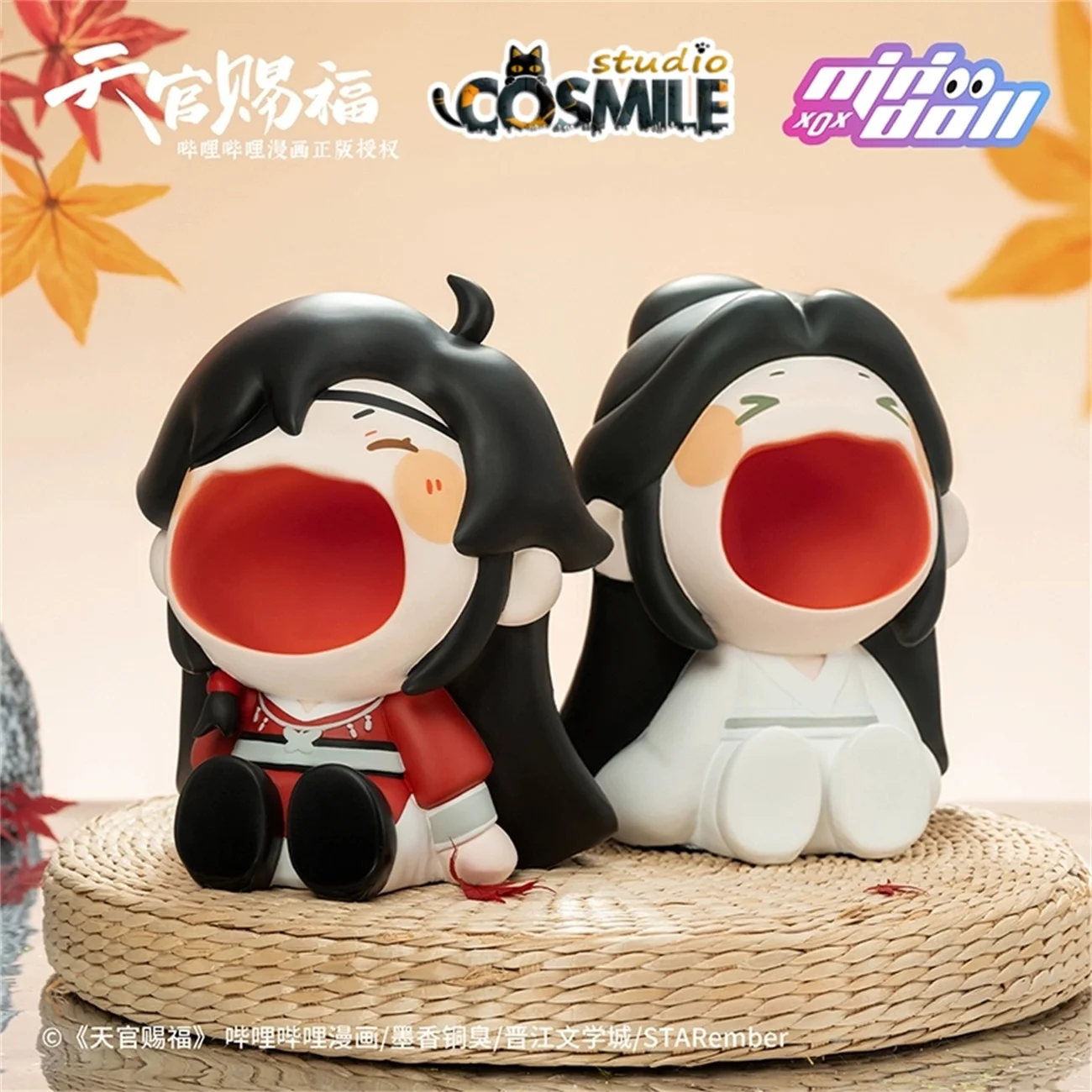 

Официальная Оригинальная фигурка аниме Tian Guan Ci Fu, TGCF Hua Cheng Xie Lian, милый большой брелок для ключей с ртом, игрушечная кукла MN Sa Nov