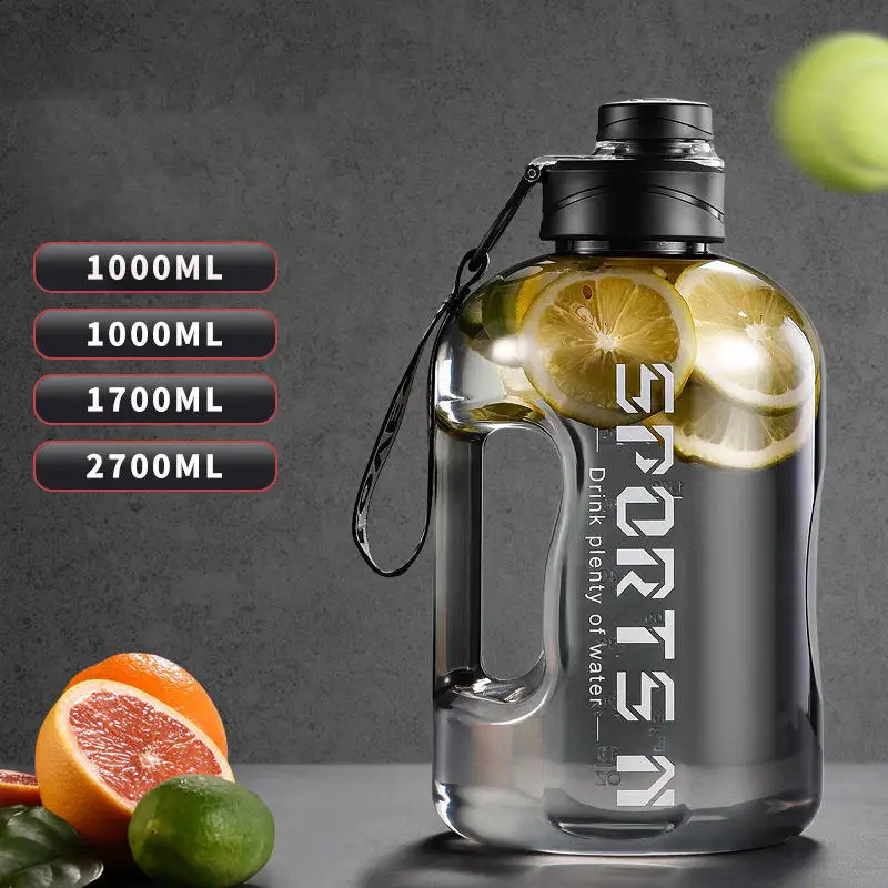 

Gym Men Women Large Cycling Capacity Sports 1700ml/2700ml Plastic For Cups Water Bottles Drink Bottle Water Cup Bottle Portable