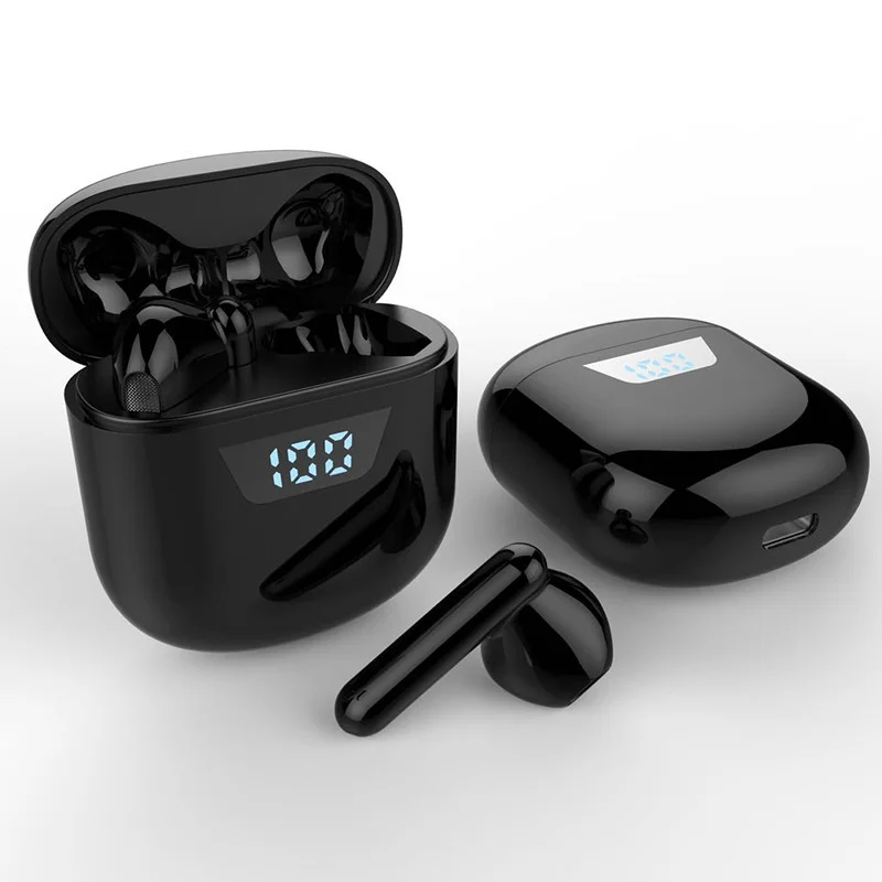 Купи Air TWS Wireless Earphones Bluetooth 5.0 Headphones Touch Control Earbuds LED Display HD Stereo with Mic for Xiaomi/iPhone J55 за 575 рублей в магазине AliExpress