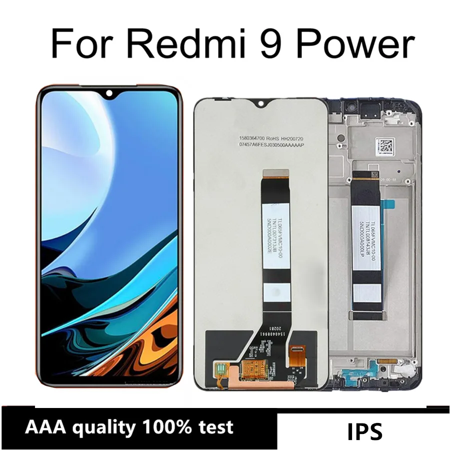 

ЖК-дисплей для Xiaomi Redmi 9 Power, ЖК-дисплей, сенсорный экран в сборе, замена для Redmi9 M2010J19SI, ЖК-дисплей
