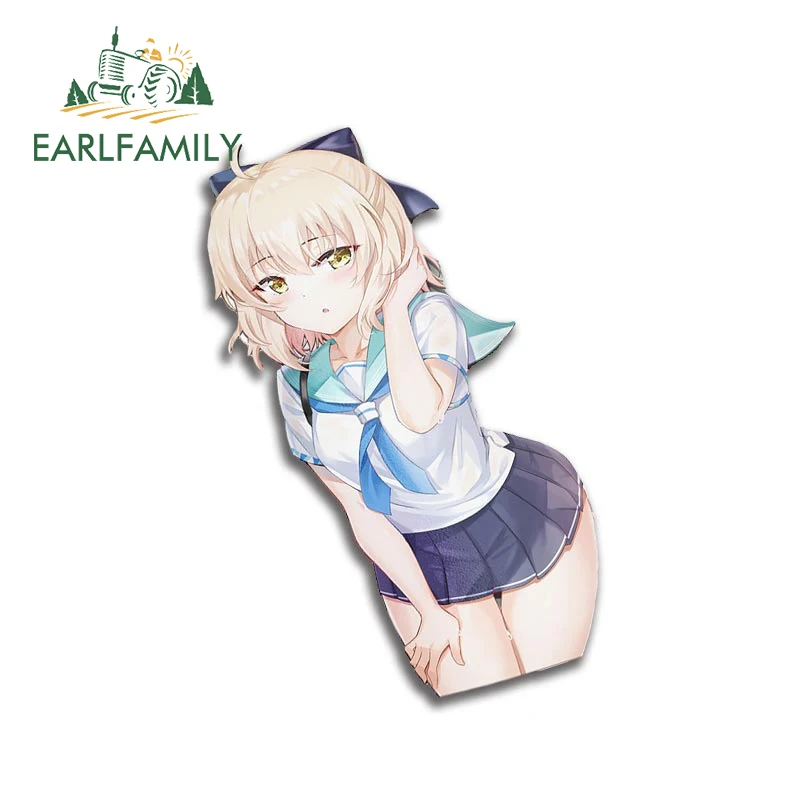 

EARLFAMILY 13 см x 6,5 см для Okita Souji автомобильные наклейки водонепроницаемые креативные наклейки устойчивые к царапинам для багажника холодильник...