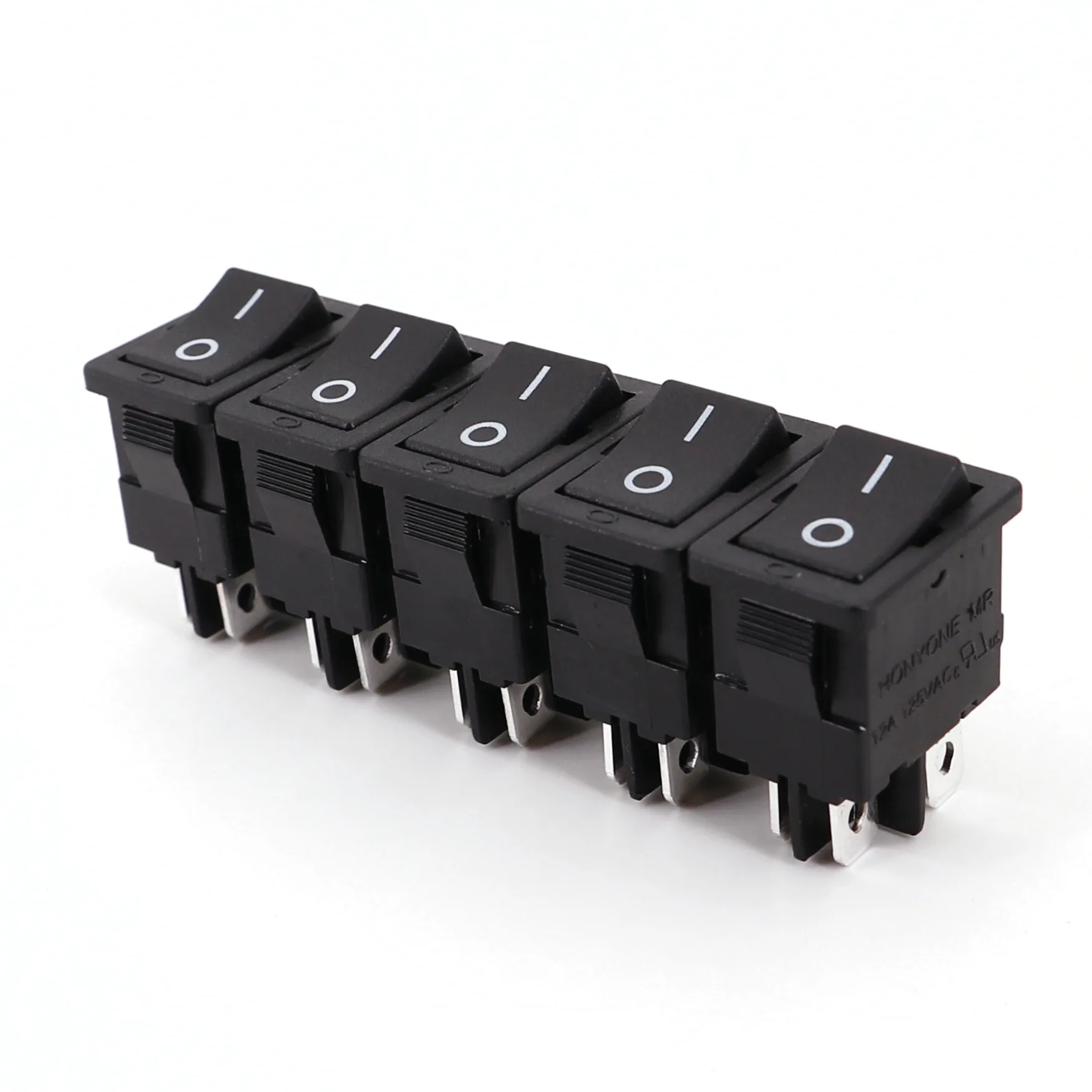 

5 шт. Honyone MR-6B 15x21 мм 4-контактный мини-кулисный переключатель DPST 12A/125 В переменного тока 10 А/250 В переменного тока