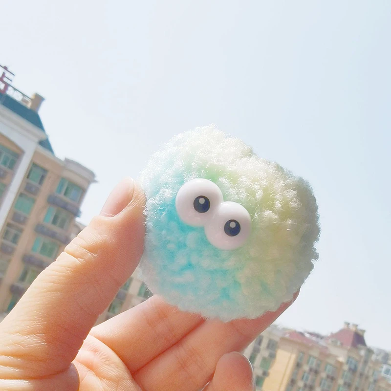 Single Sale 1pcs Shoe Charms Lovely wool ball Garden Shoe Accessories Buckle Decorations Fit Croc Wristband JIBZ Kids X-mas M3