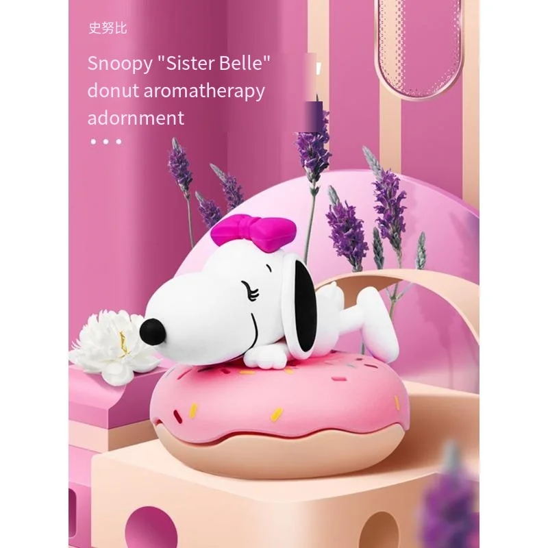 

Snoopy Donut Vehicle Aromatherapy Anime Surroundings Ocean Fragrance Persistent Deodorization Automotive Accessories Decoration
