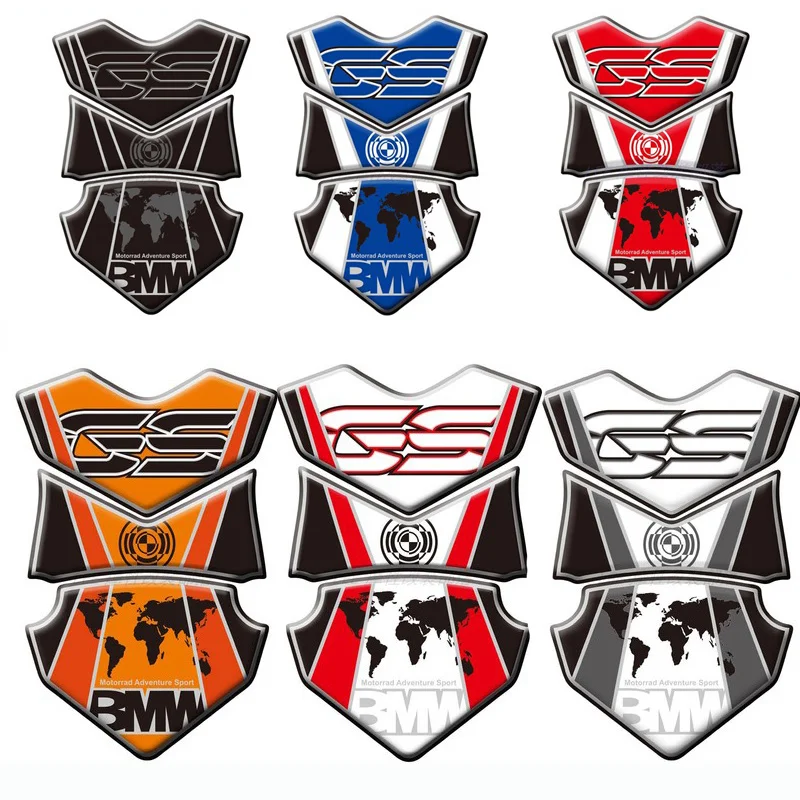 

Motorcycle 3D Fuel Tank Pad Protective Stickers Decals For BMW F700GS 12-15 F650GS F800GS 08-12